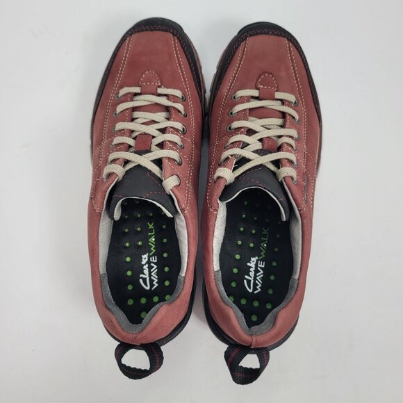 Clarks Wave Walk Women's Burgundy Lace-Up Walking Shoes 64756 US Size 6 M - Picture 5 of 8